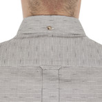 Long Sleeve Two Tone Texture Shirt // Light Ash (S)