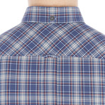 Long Sleeve Tartan Shirt // Pigment Blue (S)