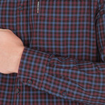Long Sleeve House Gingham Shirt // Dark Plum (S)