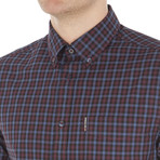 Long Sleeve House Gingham Shirt // Dark Plum (S)