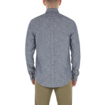 Long Sleeve Chambray Shirt // Navy Blazer (S)