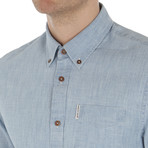 Long Sleeve Chambray Shirt // Washed Blue (S)