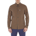 Long Sleeve 80's Tartan Archive Shirt // Antique Gold (S)