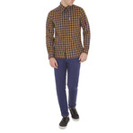 Long Sleeve 80's Tartan Archive Shirt // Antique Gold (S)