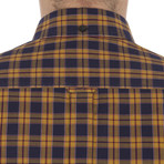 Long Sleeve 80's Tartan Archive Shirt // Antique Gold (S)