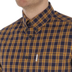 Long Sleeve 80's Tartan Archive Shirt // Antique Gold (S)