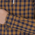 Long Sleeve 80's Tartan Archive Shirt // Antique Gold (S)