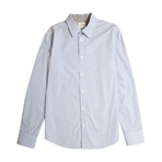 Long Sleeve Paisley Dot Shirt // Cornflower (S)