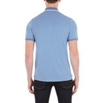 Tipp Textured Cuff Feeder Polo // Summer Sky Marl (S)