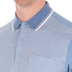 Tipp Textured Cuff Feeder Polo // Summer Sky Marl (S)