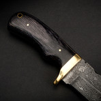 Jim Baker Handmade Damascus Steel Skinner Knife