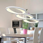 Three Elipse // Modern LED Pendant Light