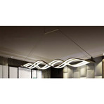 Flowing Waves // LED Pendant Light