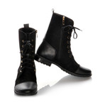 Masatti Cap-Toe Boot // Black + Gold (US: 8)