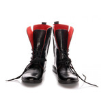 Masatti Cap-Toe Boot // Black + Red (US: 8.5)