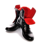Masatti Cap-Toe Boot // Black + Red (US: 8.5)