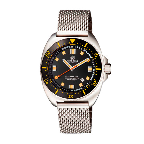 Deep Blue Deep Star Diver Automatic // DSTARBRACELBLKORG