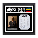 Framed Autographed Lyric Collage // The Police