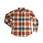 Hanson Flannel // Red + Ecru (XL)