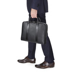 Slim Briefcase // Grained Leather (Black)