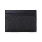 Two Sided Card Case // Grained Leather (Black)