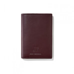 Bi-Fold Wallet // Smooth Leather (Burgundy)