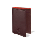 Bi-Fold Wallet // Smooth Leather (Burgundy)