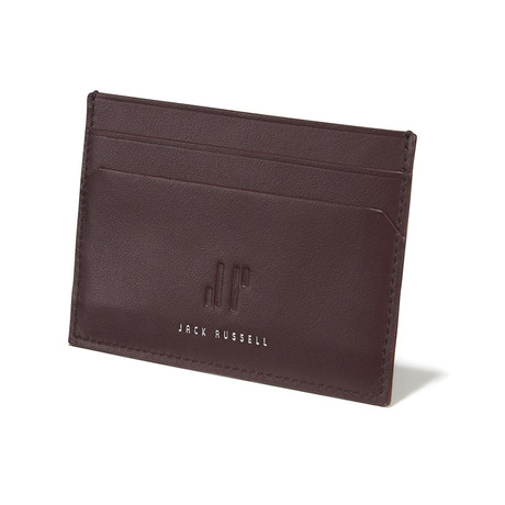 Two Sided Card Case // Smooth Leather (Burgundy)