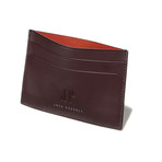 Two Sided Card Case // Smooth Leather (Burgundy)