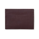 Two Sided Card Case // Smooth Leather (Burgundy)