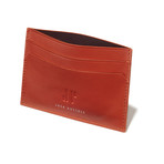 Two Sided Card Case // Smooth Leather (Burgundy)