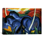 The Large Blue Horses (Die grossen blauen Pferde) // Franz Marc // 1911 (18"W x 26"H x 0.75"D)