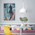 The Red Tower in Halle // Ernst Ludwig Kirchner // 1915 (26"W x 18"H x 0.75"D)