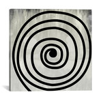 Black Swirl // 5By5Collective (18"W x 18"H x 0.75"D)
