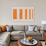 Modern Art // Orange Levies (18"W x 26"H x 0.75"D)