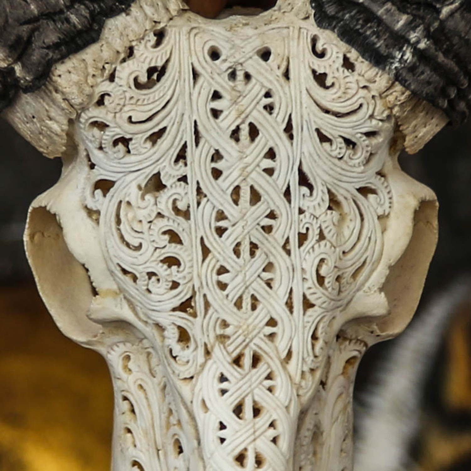 Hand Carved Ram Skull // Celtic - Aureus Skulls - Touch of Modern