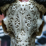 Hand Carved Ram Skull // Tribal 3