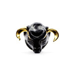 Black Minotaur Ring (Size: 9)