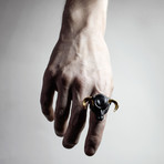 Black Minotaur Ring (Size: 6)
