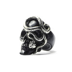 Black Skull + Snake Ring (5)
