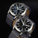 Uhr-Kraft Pilot Blue Automatic // 177502/6A