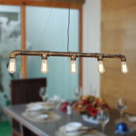 Vintage Water Pipe Pendant Light