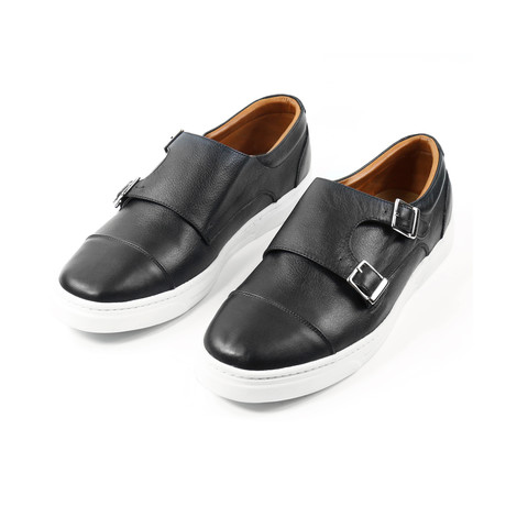 Noche Double Monk Strap Sneakers // Black (US: 7)