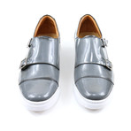 Ag Double Monk Strap Sneakers // Grey (US: 7)