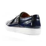 Midnight Double Monk Strap Sneakers // Dark Blue (US: 7)
