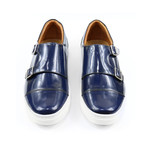 Midnight Double Monk Strap Sneakers // Dark Blue (US: 7)