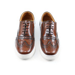Mocha Wingtip Sneakers // Brown (US: 7)