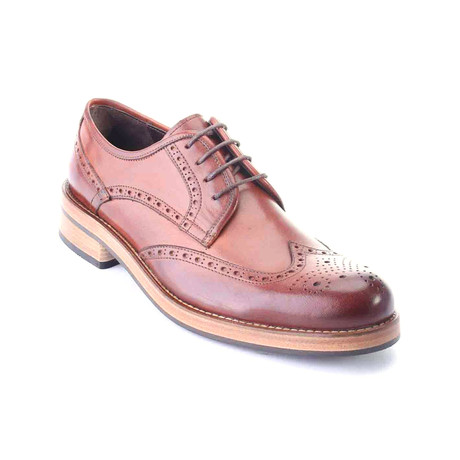 Full Brogue Perforated Wingtip Derby // Antique Tobacco (Euro: 44)