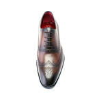 Antique Finish Perforated Wingtip Oxford // Antique Brown (Euro: 40)