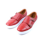 Pasion Double Monk Strap Sneakers // Red (US: 14)